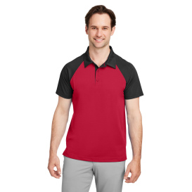 Team 365 TT21C Men\'s Command Snag Protection Colorblock Polo - Sport Red/Black