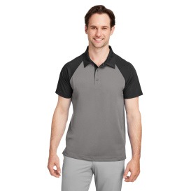 Team 365 TT21C Men\'s Command Snag Protection Colorblock Polo - Sport Graphite/Black