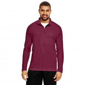 Team 365 TT31 Men\'s Zone Performance Quarter-Zip - Sport Maroon