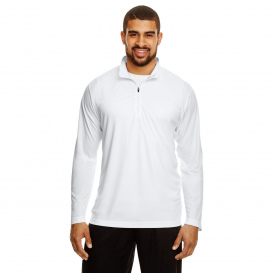 Team 365 TT31 Men\'s Zone Performance Quarter-Zip - White