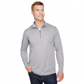 Team 365 TT31H Men\'s Zone Sonic Heather Performance Quarter-Zip - Athletic Heather