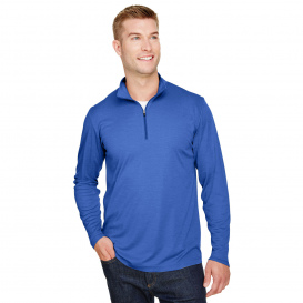 Team 365 TT31H Men\'s Zone Sonic Heather Performance Quarter-Zip - Sport Royal Heather