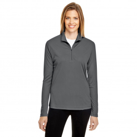 Team 365 TT31W Ladies Zone Performance Quarter-Zip - Sport Graphite