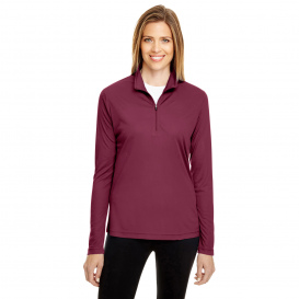 Team 365 TT31W Ladies Zone Performance Quarter-Zip - Sport Maroon