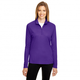 Team 365 TT31W Ladies Zone Performance Quarter-Zip - Sport Purple