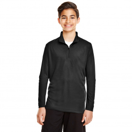 Team 365 TT31Y Youth Zone Performance Quarter-Zip - Black