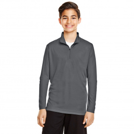 Team 365 TT31Y Youth Zone Performance Quarter-Zip - Sport Graphite