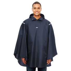 Team 365 TT71 Adult Zone Protect Packable Poncho - Sport Dark Navy