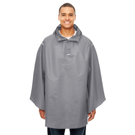 Team 365 TT71 Adult Zone Protect Packable Poncho - Sport Graphite