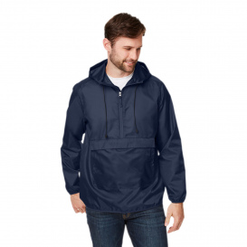 Team 365 TT77 Adult Zone Protect Packable Anorak Jacket - Sport Dark Navy