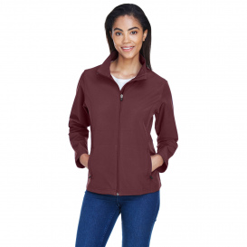 Team 365 TT80W Ladies Leader Soft Shell Jacket - Sport Dark Maroon