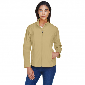 Team 365 TT80W Ladies Leader Soft Shell Jacket - Sport Vegas Gold