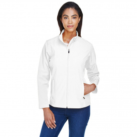 Team 365 TT80W Ladies Leader Soft Shell Jacket - White