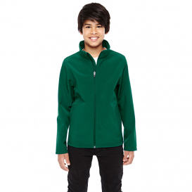 Team 365 TT80Y Youth Leader Soft Shell Jacket - Sport Forest