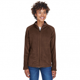 Team 365 TT90W Ladies Campus Microfleece Jacket - Sport Dark Brown