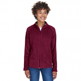 Team 365 TT90W Ladies Campus Microfleece Jacket - Sport Maroon