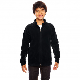 Team 365 TT90Y Youth Campus Microfleece Jacket - Black