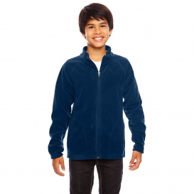 Team 365 TT90Y Youth Campus Microfleece Jacket - Sport Dark Navy