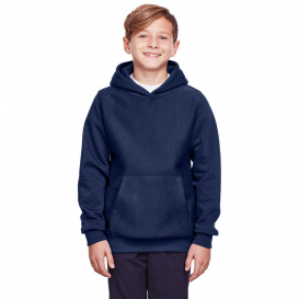 Team 365 TT96Y Youth Zone HydroSport Heavyweight Pullover Hooded Sweatshirt - Sport Dark Navy