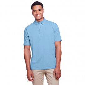 UltraClub UC105 Men\'s Lakeshore Stretch Cotton Performance Polo - Columbia Blue