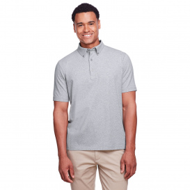 UltraClub UC105 Men\'s Lakeshore Stretch Cotton Performance Polo - Heather Grey