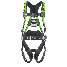 Miller AirCore Construction Harness with a Lumber Pad  Belt  Side D-Rings and Aluminum Hardware - G