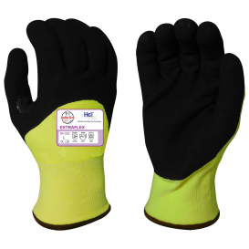 Armor Guys 04-322 Extraflex Hi-Vis Nitrile Knuckle Coated Gloves - Engineered A4 Liner