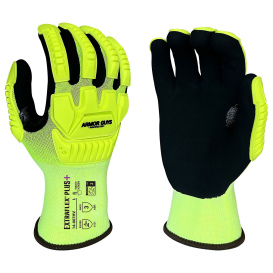 Armor Guys 14-007HV Extraflex Plus Hi-Vis Nitrile Palm Coated Gloves