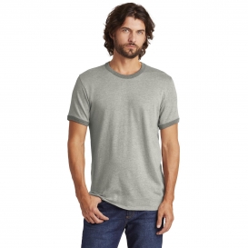 Alternative AA5103 The Keeper Vintage 50/50 Ringer Tee - Smoke/Vintage Coal