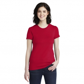 American Apparel 2102W Women\'s Fine Jersey T-Shirt - Red