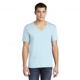 American Apparel 2456W Fine Jersey V-Neck T-Shirt - Light Blue