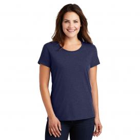 Anvil 880 Ladies Ring Spun Cotton T-Shirt - Heather Blue