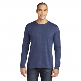 Anvil 949 100% Combed Ring Spun Cotton Long Sleeve T-Shirt - Heather Blue