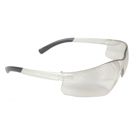 Radians AT1-10 Rad-Atac Safety Glasses - Smoke Temples - Clear Lens