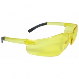 Radians Rad-Atac Safety Glasses - Smoke Temple Tips - Amber Lens