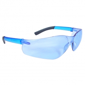 Radians AT1-B Rad-Atac Safety Glasses - Smoke Temple Tips - Light Blue Lens