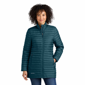 Eddie Bauer EB515 Ladies Packable Quilted Full-Zip - Adriatic Blue