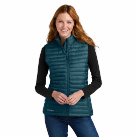 Eddie Bauer EB517 Ladies Packable Quilted Vest - Adriatic Blue