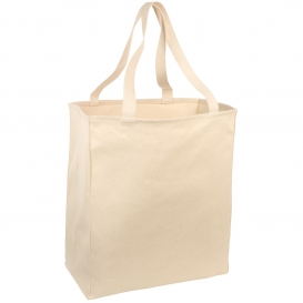 Port Authority B110 Over-the-Shoulder Grocery Tote - Natural