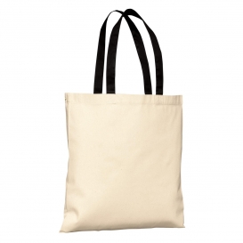 Port Authority B150 Budget Tote - Natural/Black