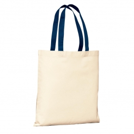 Port Authority B150 Budget Tote - Natural/Navy