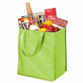Port Authority B160 Extra-Wide Polypropylene Grocery Tote - Lime