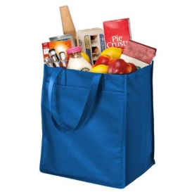 Port Authority B160 Extra-Wide Polypropylene Grocery Tote - Royal