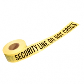 SECURITY LINE DO NOT CROSS - Barricade Tape 1000 ft Roll-2.5 Mil