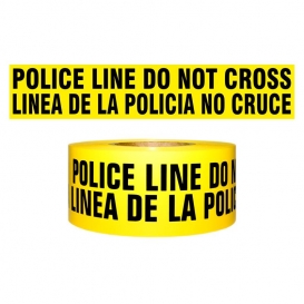 Yellow POLICE LINE Tape 2.5 Mil 1000 Foot Roll 