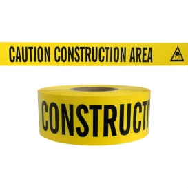 Caution Construction Area - Tape - 1000 Ft Roll - 4 Mil