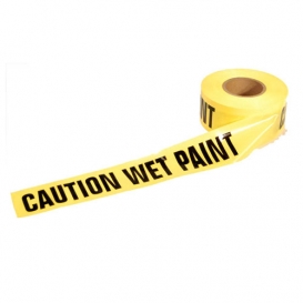 WET PAINT - Barricade Tape 300 ft Roll - 3 Mil