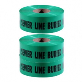 CAUTION BURIED SEWER LINE BELOW - Non-Detectable Underground Warning Tape