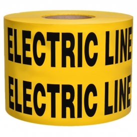 Presco B6104Y6 Underground Non Detectable Warning Tape - BURIED ELECTRIC LINE BELOW