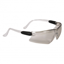 Radians BA1-90 Basin Safety Glasses - Clear Temples - Indoor/Outdoor Mirror Lens